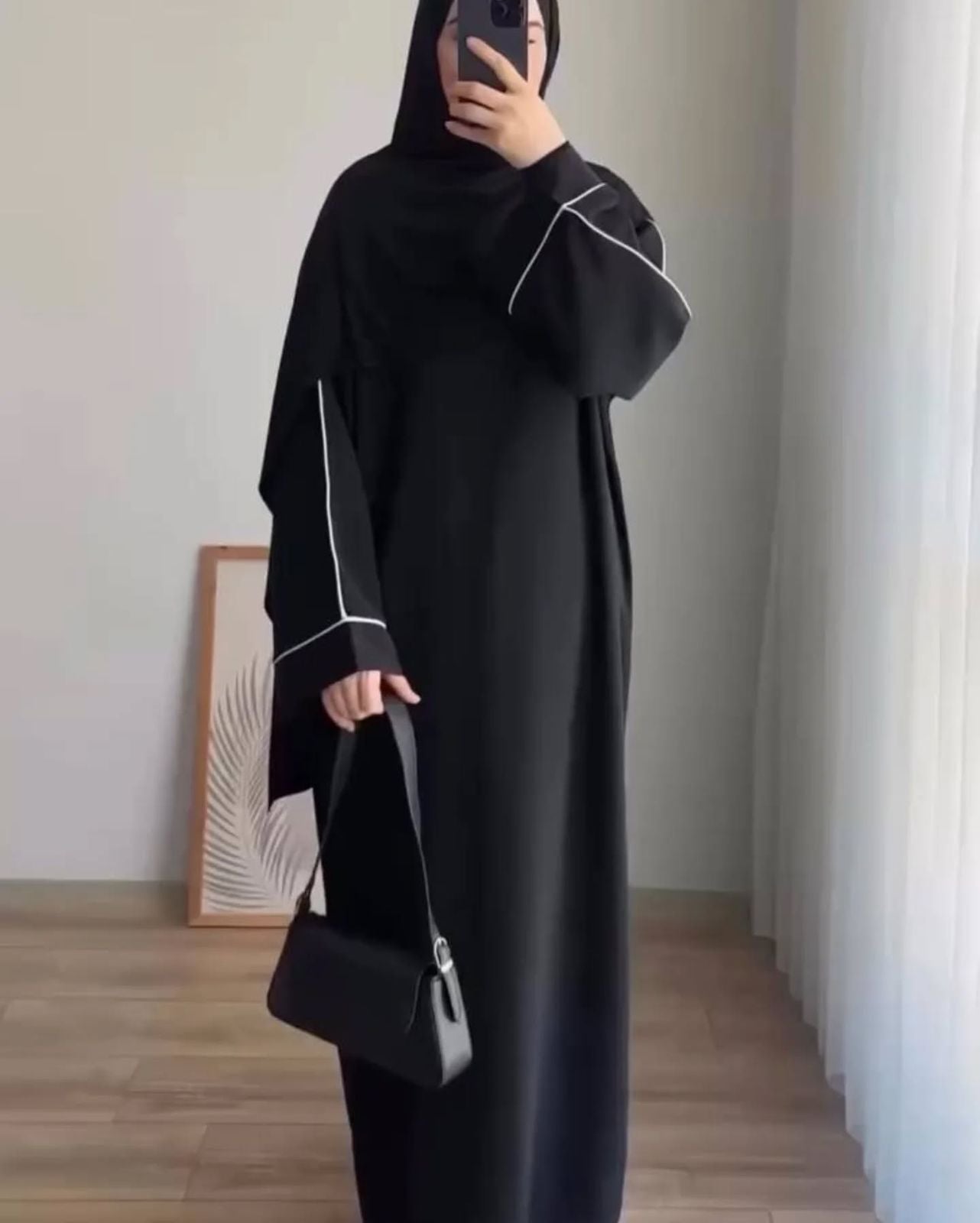 Midnight Elegance Nida Abaya