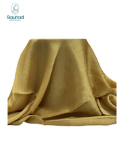 Banarsi Crinkle Silk HIjab - Gold