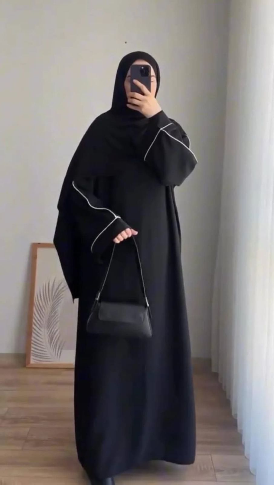 Midnight Elegance Nida Abaya