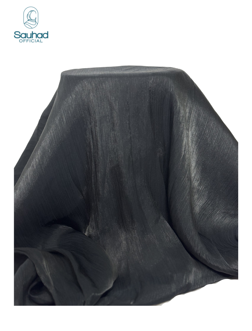 Luxury Silk Hijab - Black