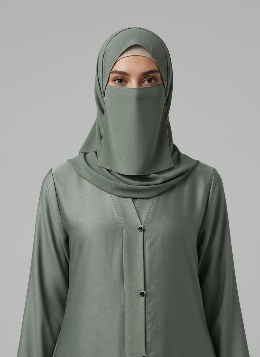 High Neck Abaya