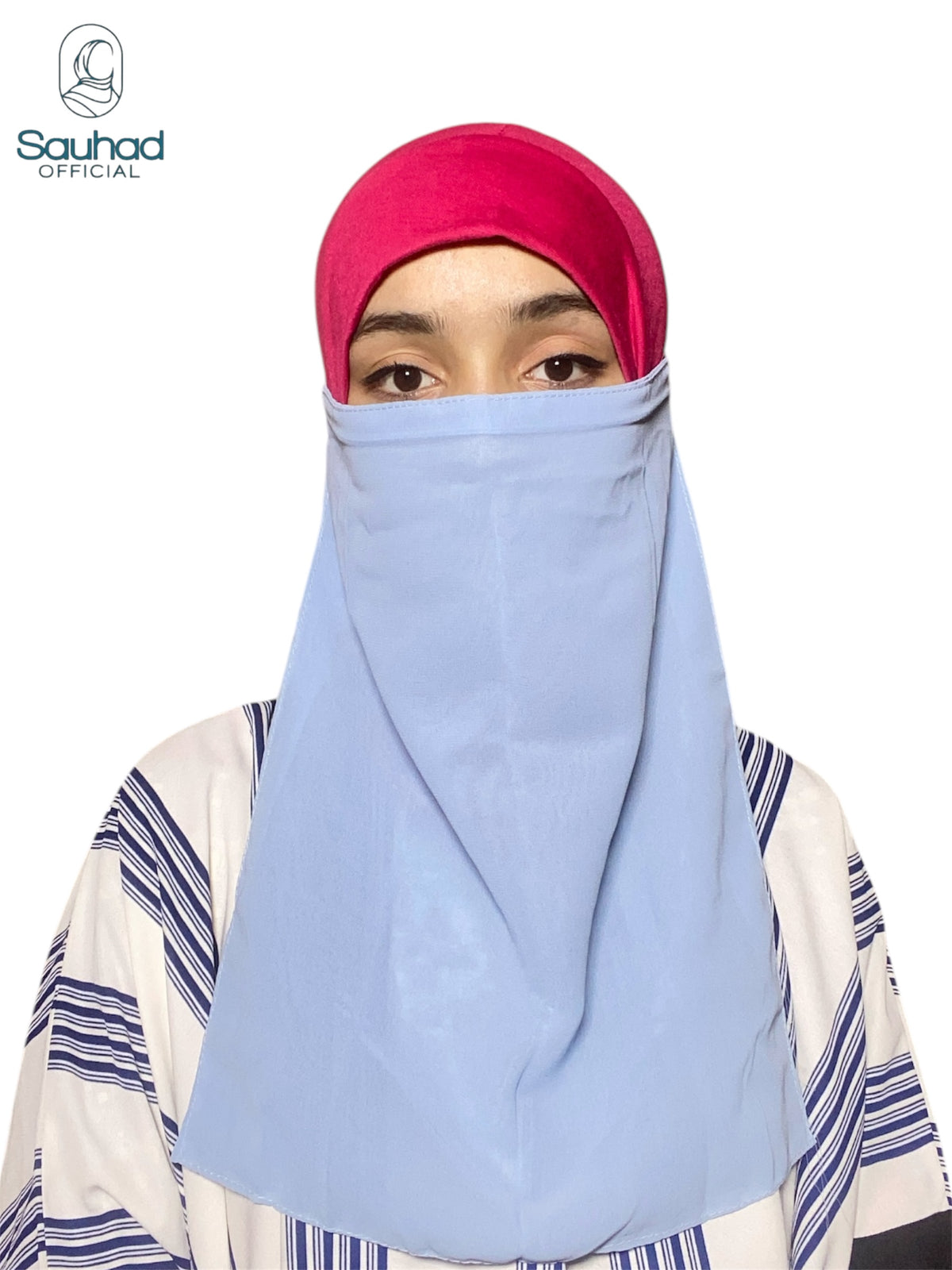 Premium Niqab ( Veli ) - Light Blue