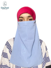 Premium Niqab ( Veli ) - Light Blue